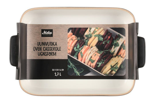 Maku Ugnsform, keramisk, svart 1,7 L