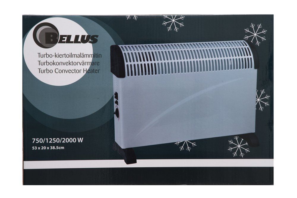 Bellus Konvektorvärmare med turbofläkt 2 000W