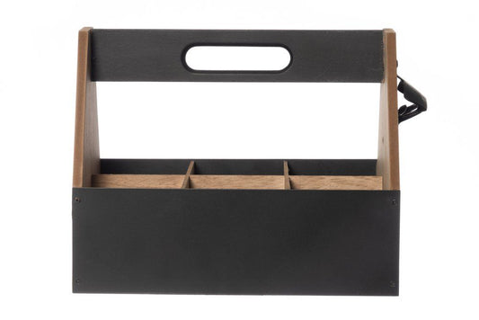 4Living Trälåda Bistro 6 delar svart