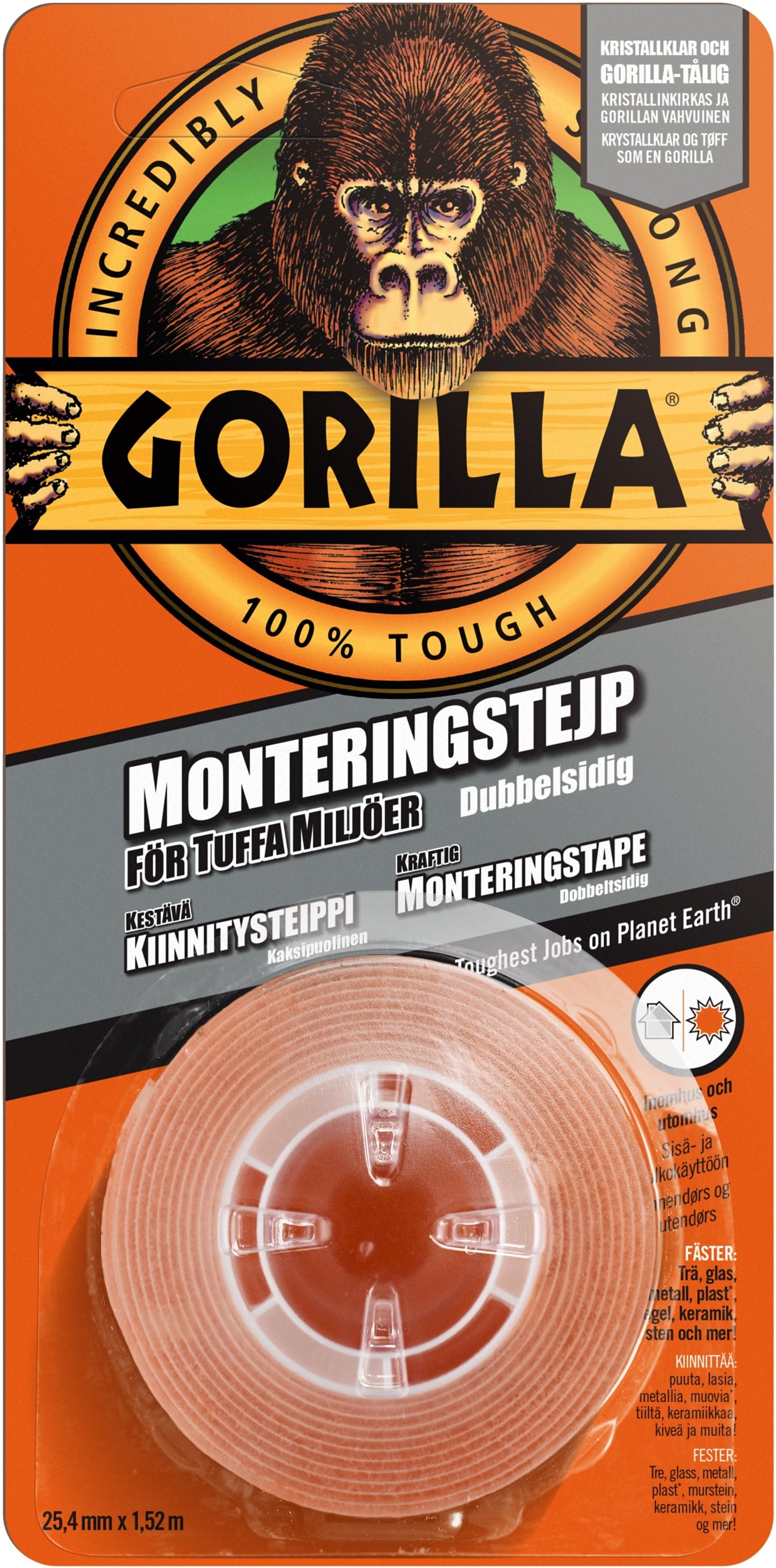 Gorilla Monteringstejp 1,52mx24,4mm