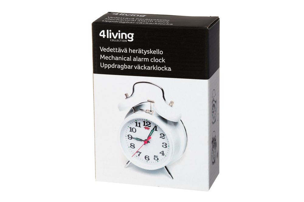 4Living Vækkeur, mekanisk, forskellige farver Ass. 1stk