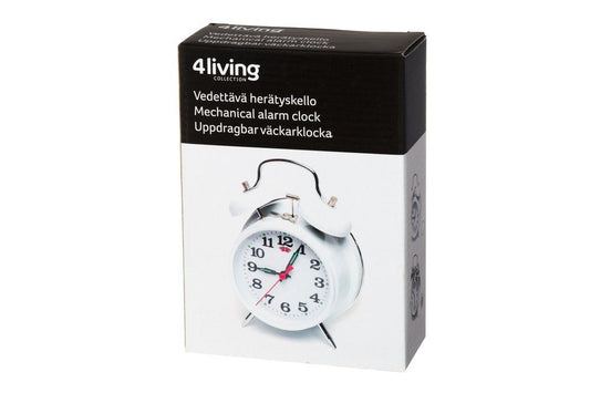 4Living Vækkeur, mekanisk, forskellige farver Ass. 1stk