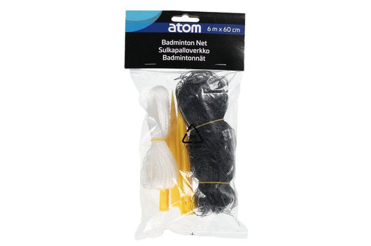 Atom Badmintonnät officiell storlek 6 m x 60 cm