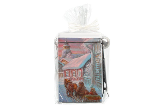 Kaffeburk och kaffemått med klipp Presentförpackning Ass. 1st