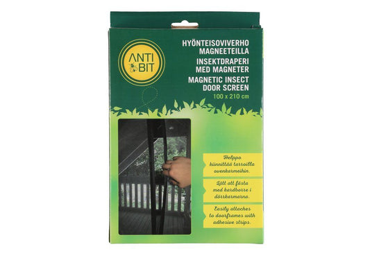 Antibit Myggnät för dörr, med magneter 100x210 cm