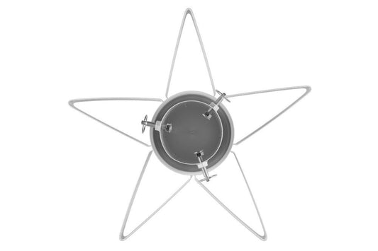 Winteria Juletræsfod, stjerne, hvid