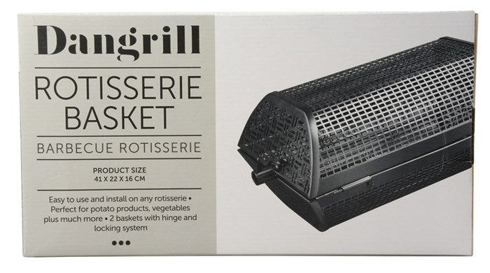 Dangrill rotisserie rund korg m/non-stick
