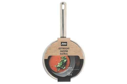 Maku Basic Kasserolle med glaslåg 1,5 L