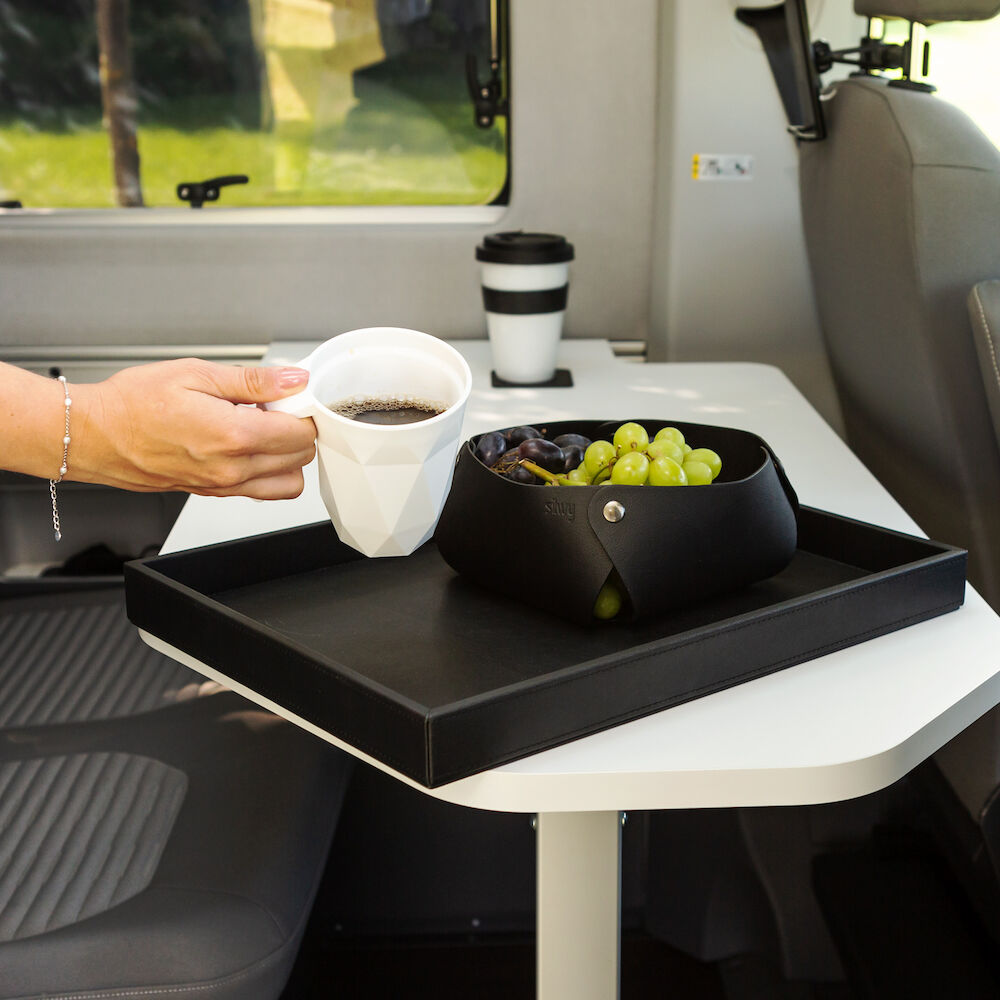 Silwy Magnetisk kaffemugg med lock - High-Tech 35 cl vit