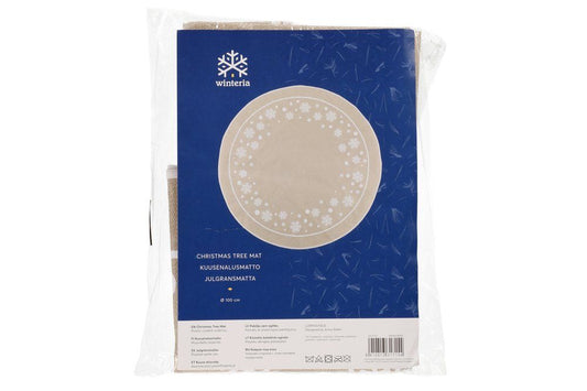 Winteria Juletræsmåtte snefnug 100 cm