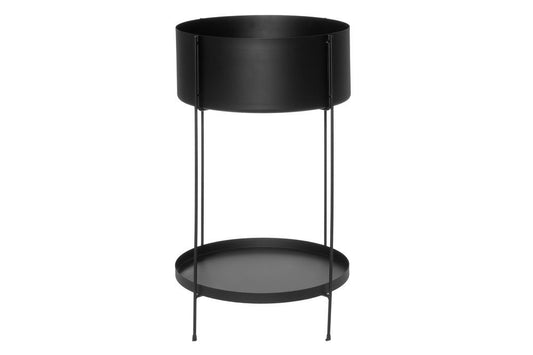 4Living Blomlåda rund svart