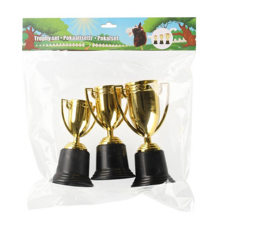 Käpphäst pokaluppsättning 3 delar