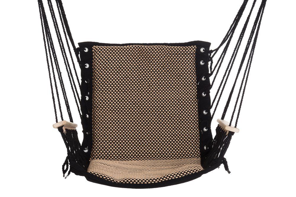 4Living Hängstol med armstöd 100x55cm svart