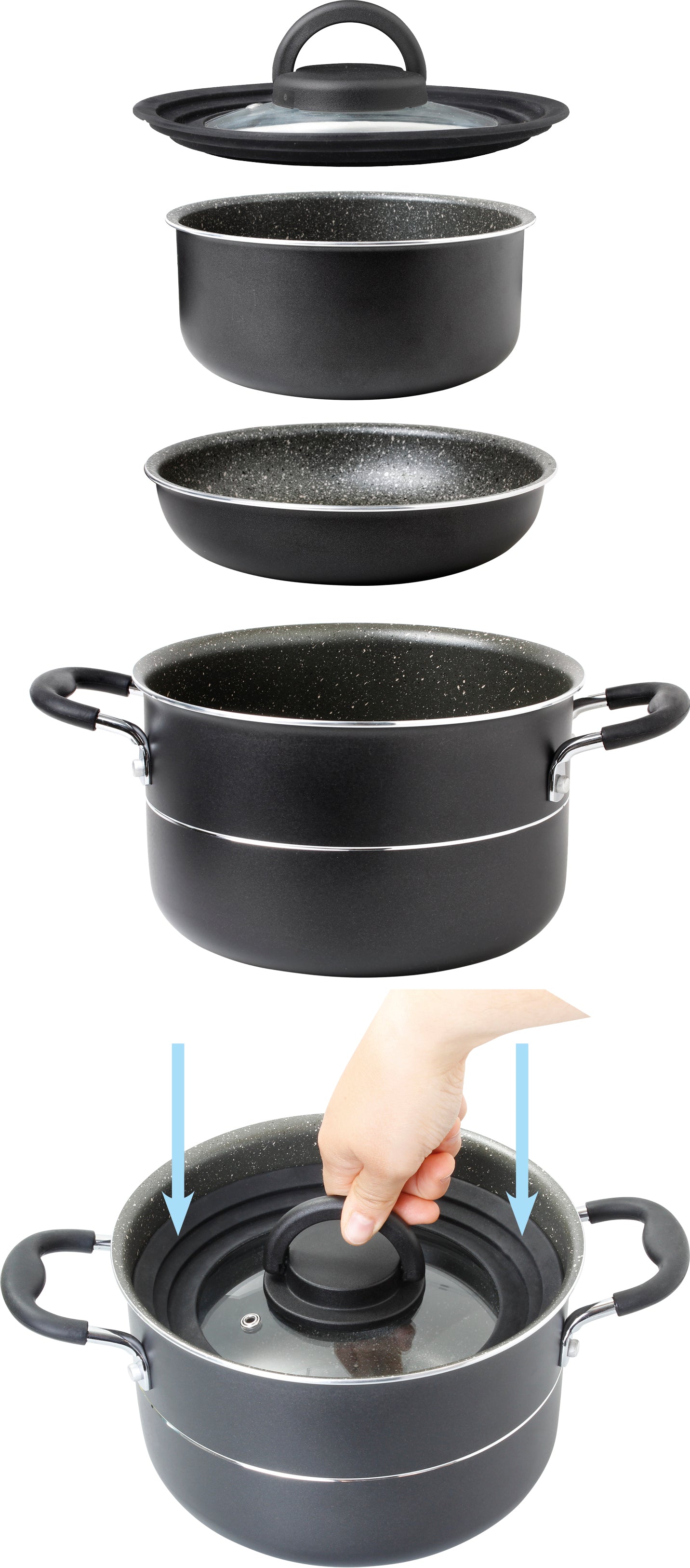 Brunner grytset Pirate 7+1 del Ø24 cm