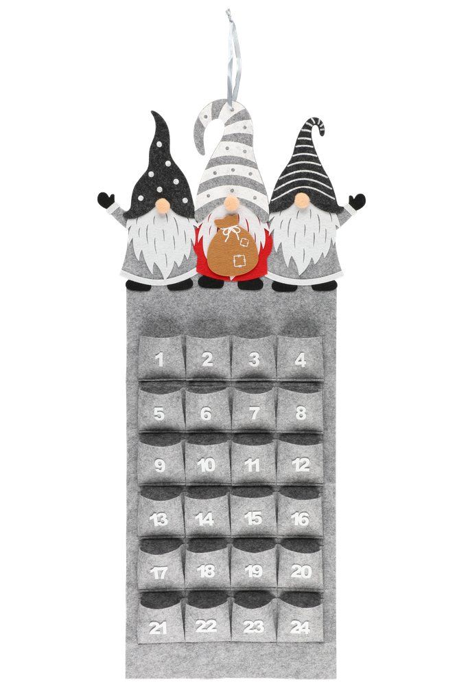 Winteria Adventskalender nisser 87 cm