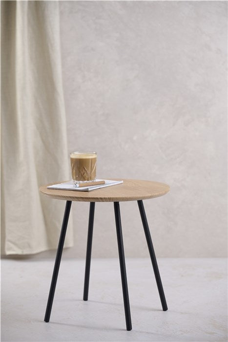 Day bord H40 cm black/wood