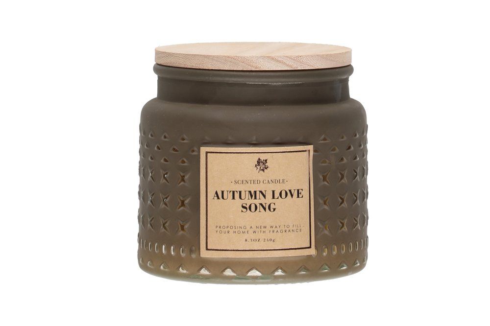 Polar Duftlys med trælåg 9,8 x 9,2 cm Ass.