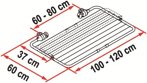 Fiamma Easy dry Tørrestativ til cykelstativer
