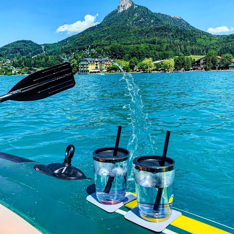 Silwy Magnetisk Dricksglas 250ml Plast Grå 2-pack