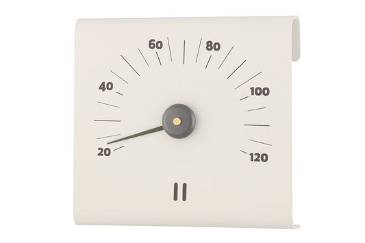 Rento Bastu termometer av aluminium vit