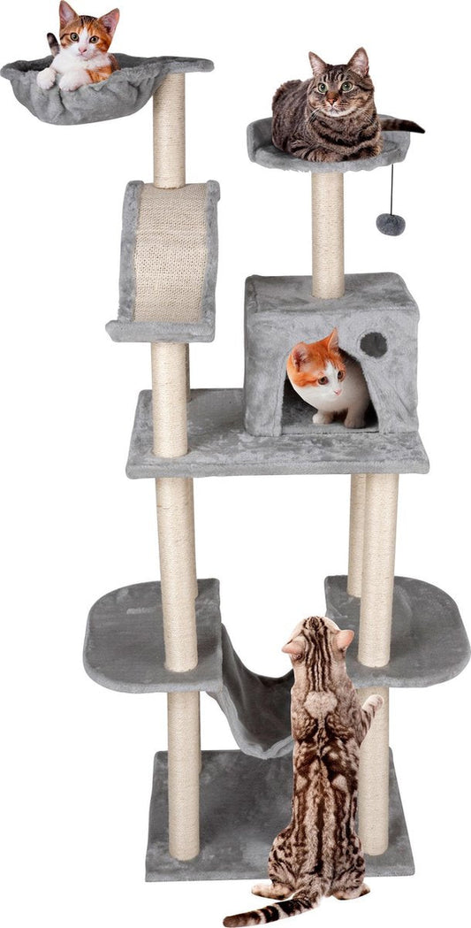 Pet Comfort kradsetræ grå H: 180 cm