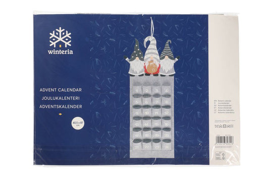 Winteria Adventskalender nisser 87 cm