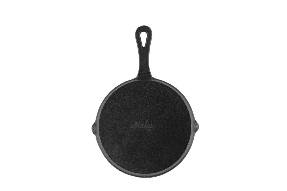 Maku Portion grillpande, rund, støbejern 20,5x14,5 cm