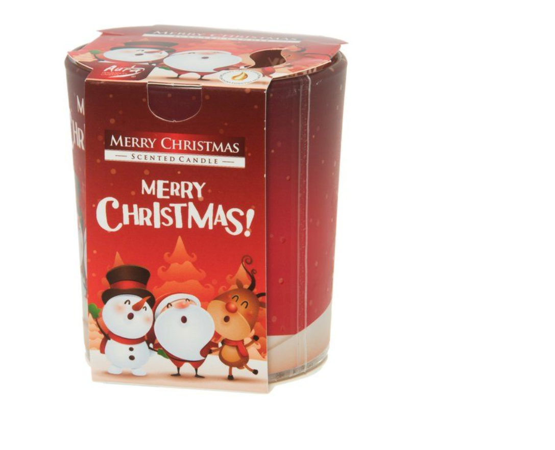Duftlys i en glaskrukke, Merry Christmas