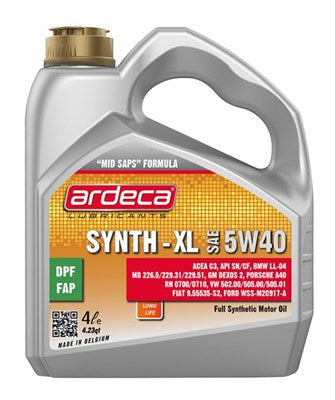 Ardeca motorolie 5W-40 4l