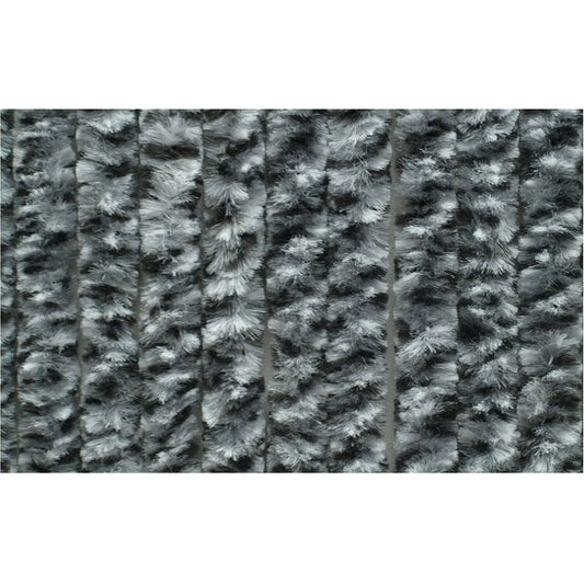 Chenille Dörrdraperi 56x185 cm Grå/Svart/Vit