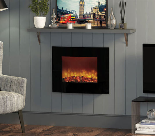 NorFlame Buet elektrisk pejs med fjernbetjening 26 "