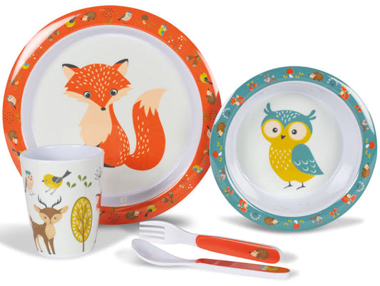 Kampa Dometic Servis Melamin Barn set Woodland Creatures