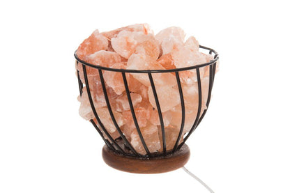 4Living Bordslampa bergsalt Himalaya metallskål