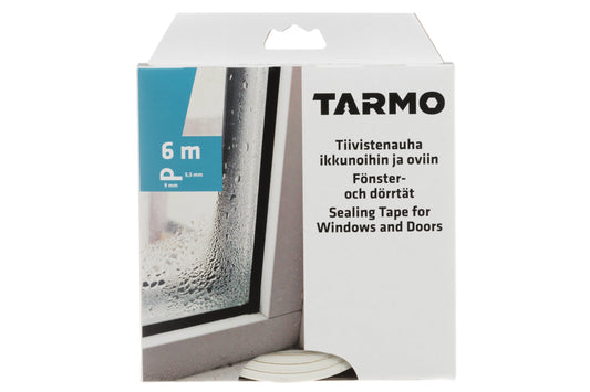 Tarmo Fönstertätning P-profil, vit 6 m
