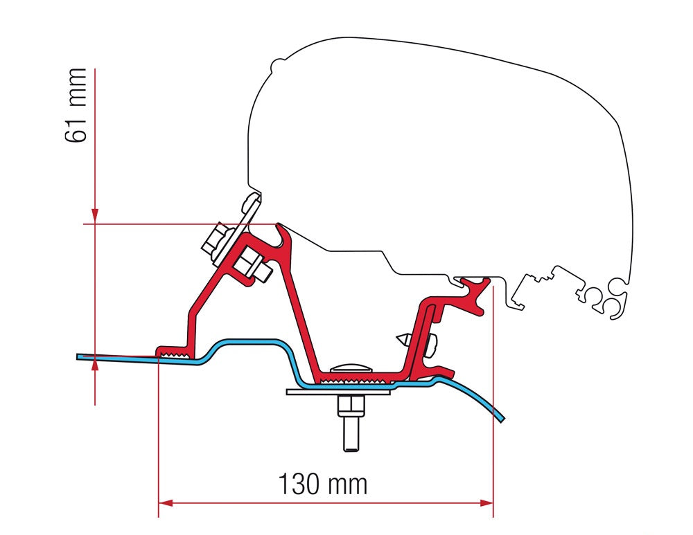 Fiamma Adapter F80 Sprinter/Crafter fra 2006 98655-746