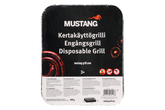 Mustang Engangsgrill 3 stk.