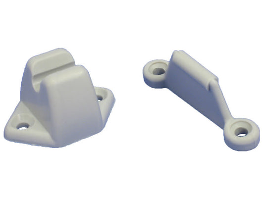 Dørholder Plast 2-p Sort