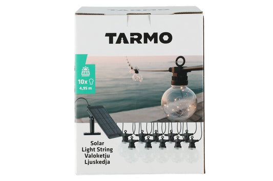 Tarmo Ljuskedja med solarbollar 10 st.