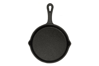 Maku Portion grillpande, rund, støbejern 20,5x14,5 cm