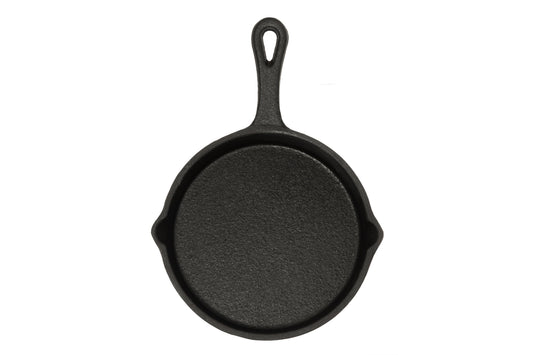 Maku Portion grillpande, rund, støbejern 20,5x14,5 cm