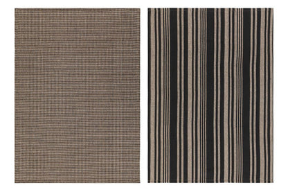 Maku Køkkenhåndklædesæt sort/beige