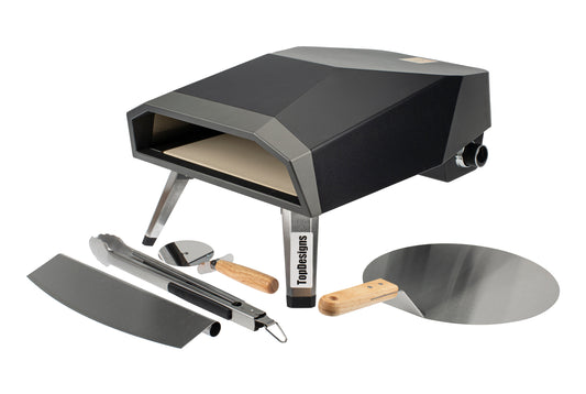 TopDesign Gasfyret pizzaovn med tilbehør