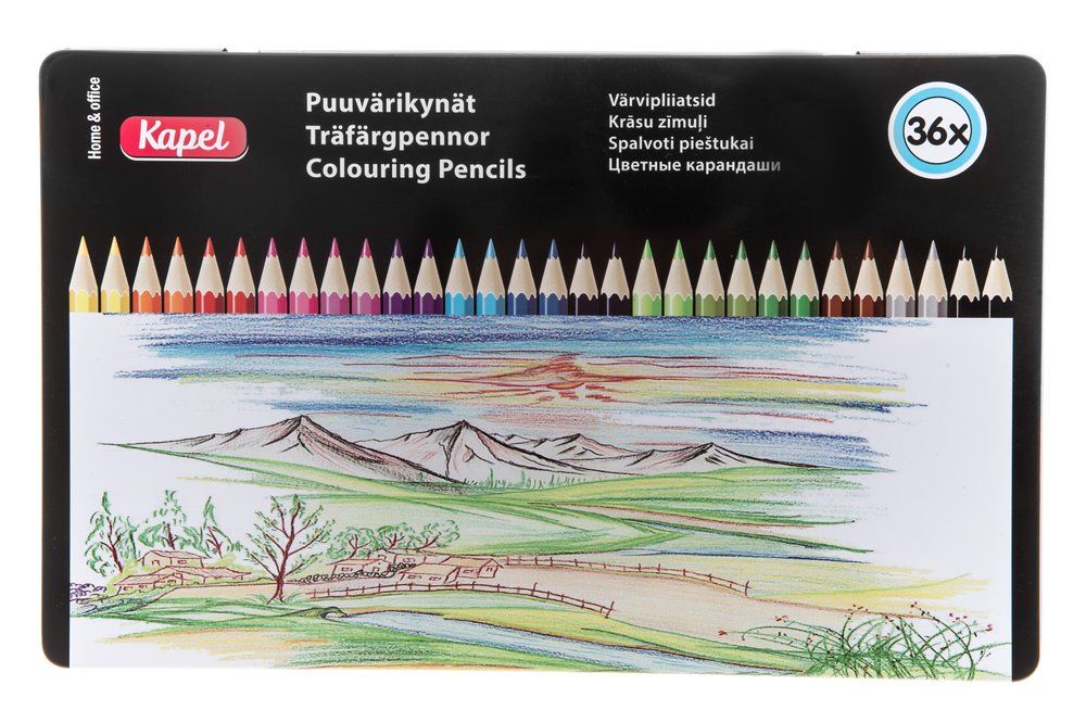 Kapel Hobby Farveblyanter , dåse 36 stk.