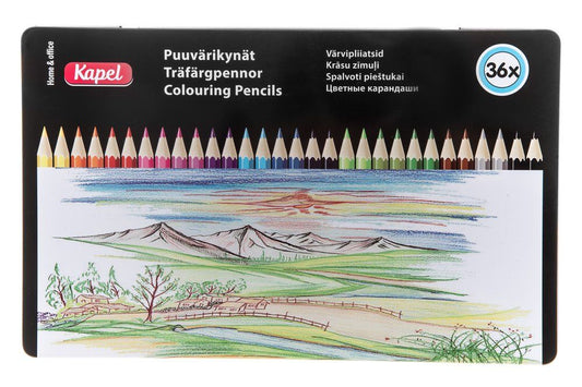 Kapel Hobby Farveblyanter , dåse 36 stk.