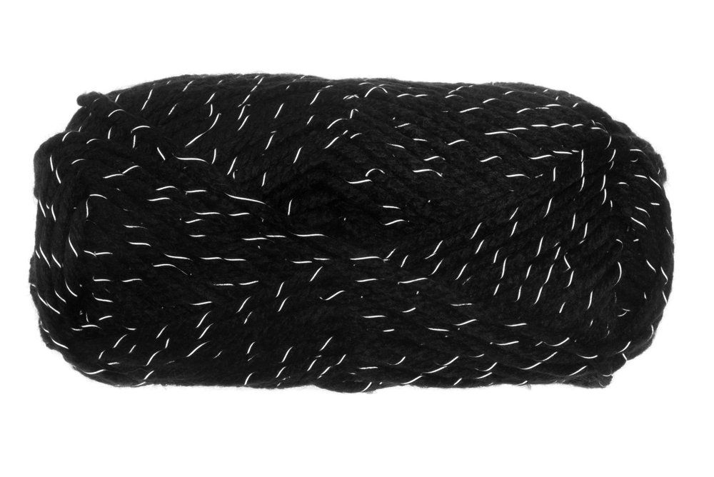 Kehrä Reflekterande stickgarn svart 100 g