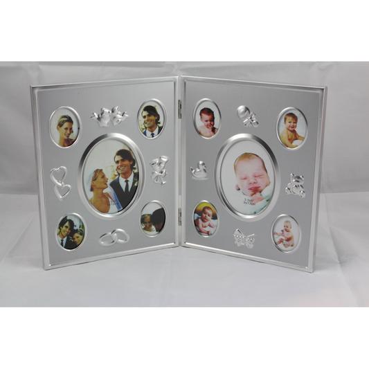 TopDesign Fotoram "Dubbel" silver