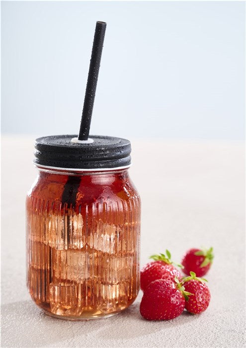 Day dryckglas med halm 0,45l