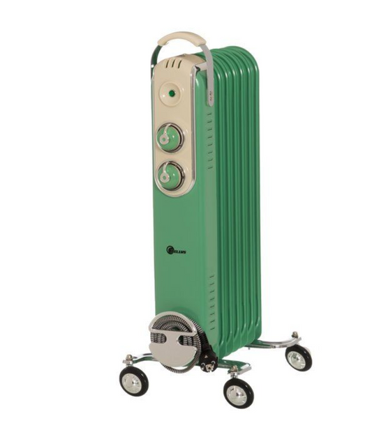 Bellus Olievarmer Retro grøn 1500W