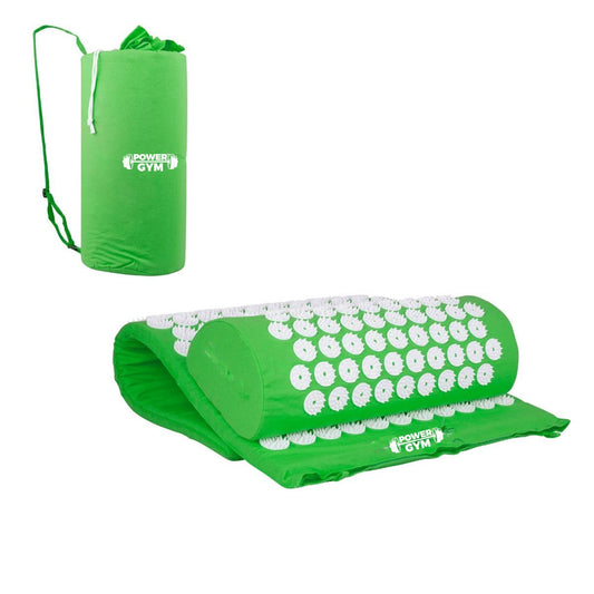 PowerGym Akupressurmatta och kuddset grön