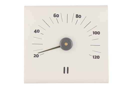 Rento Bastu termometer av aluminium vit
